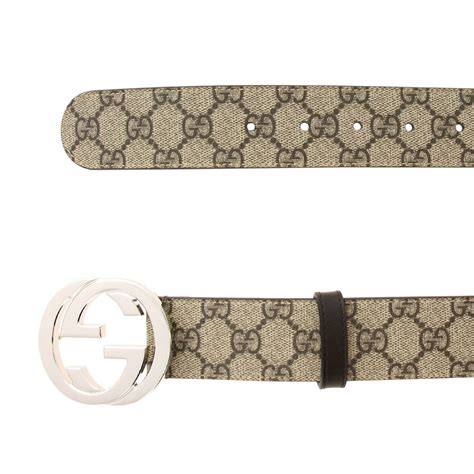 cinturino Beige vitello originale Gucci 22mm con fibbia laminata 